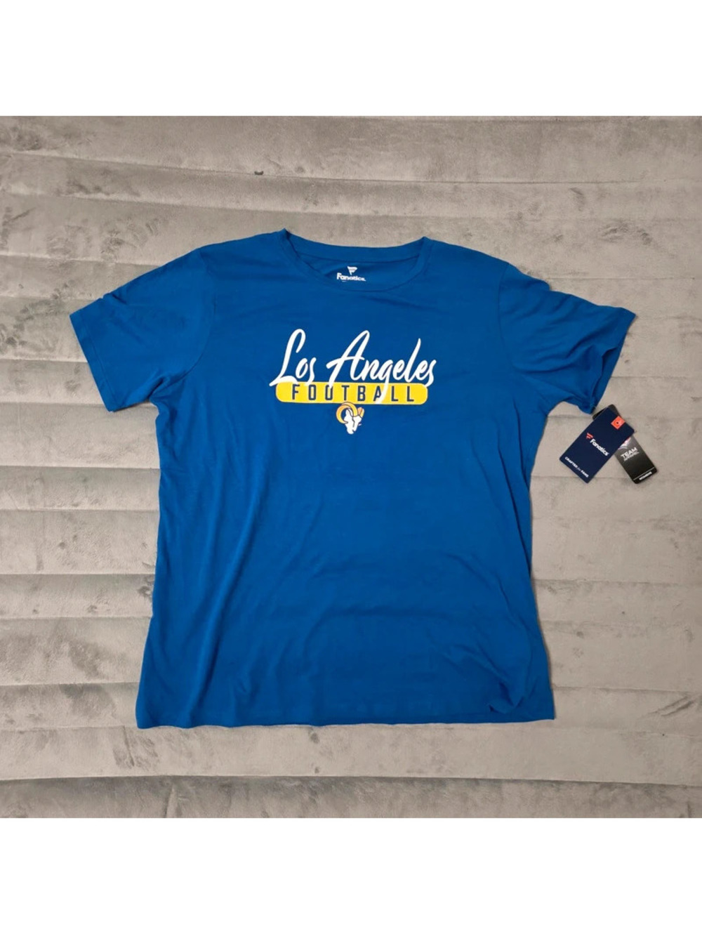 Fanatics Royal Los Angeles Rams Fan Tee shirt Women sz XXL